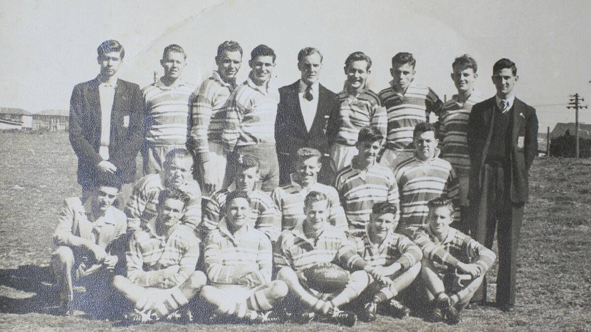  The first Newcastle University Rugby team, in 1955.