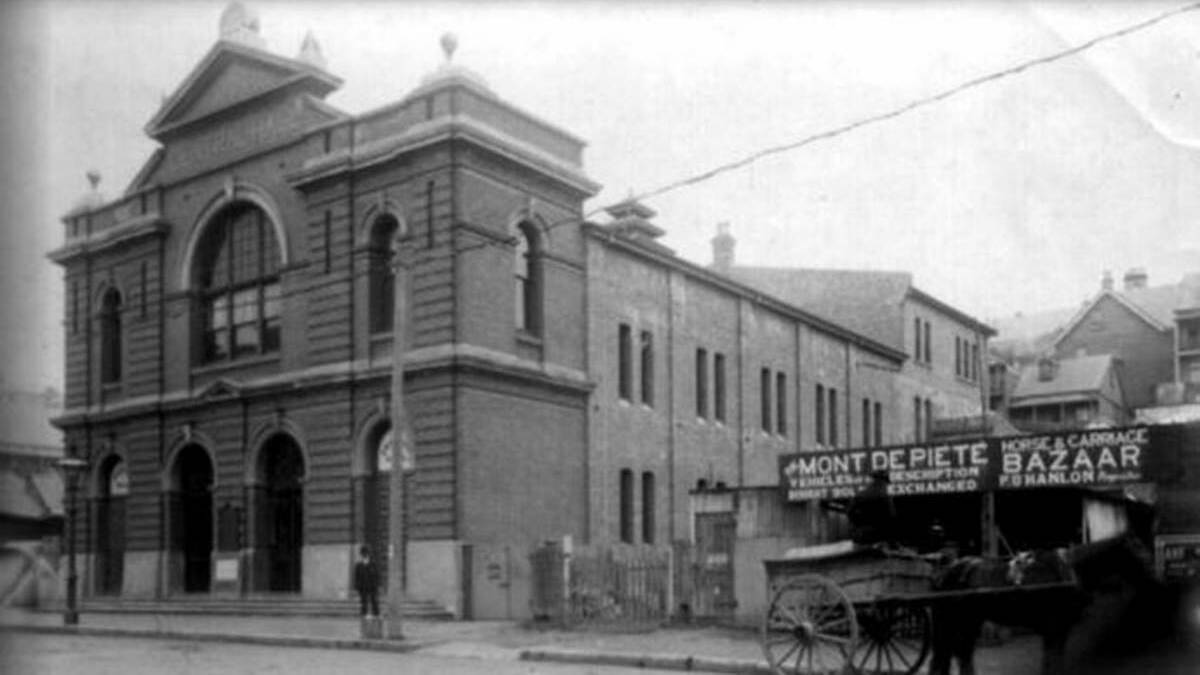 The Central Hall was built in 1903. Picture: Newcastle Regional Library