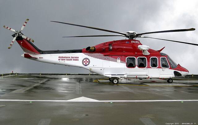 An Augusta Westland 139 helicopter. Four of these in the fleet for northern NSW.Westpac Resuce Helicopter Service. Supplied pic