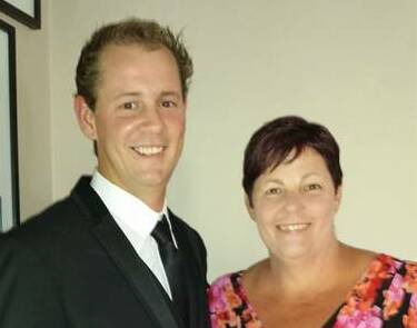 Ryan Messenger and his mother Janelle Russell. 