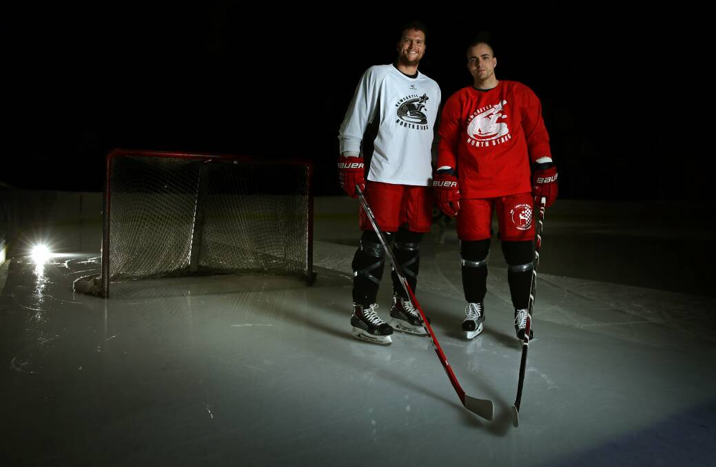 North Stars recruits Jan Safar, from the Czech Republic, and Canadian Geordie Wudrick. Picture: Marina Neil