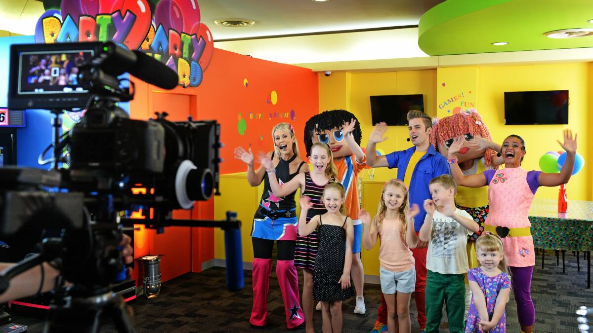 The Little Scallywagz show is filmed at Event Cinema, Glendale in preparation for new channel Hunter TV. Picture: Marina Neil 
