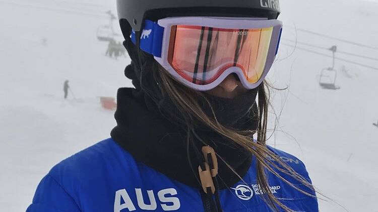 ICE QUEEN: Eve Dowley moved into competitive snowboarding after 'falling in love' with the sport.
