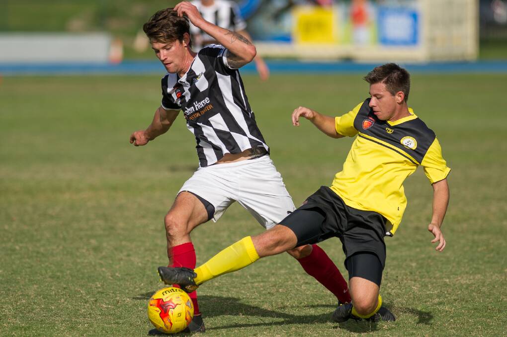 CHAMPS: Cooks Hill returned to winning ways as they cruised past Cessnock with a 3-1 victory, retaining their spot on top of the table. Picture: Hunter Sports Photography