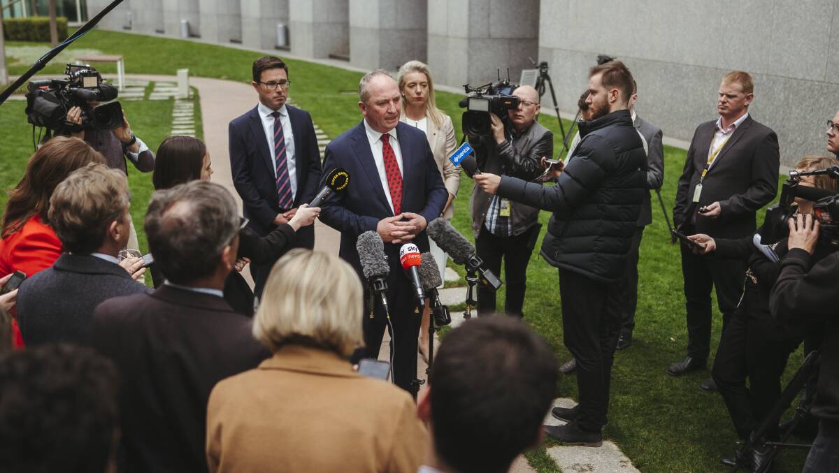 Mr Joyce said he "acknowledged his faults" and hoped he would return to the leadership "a better person". Picture: Dion Georgopoulos