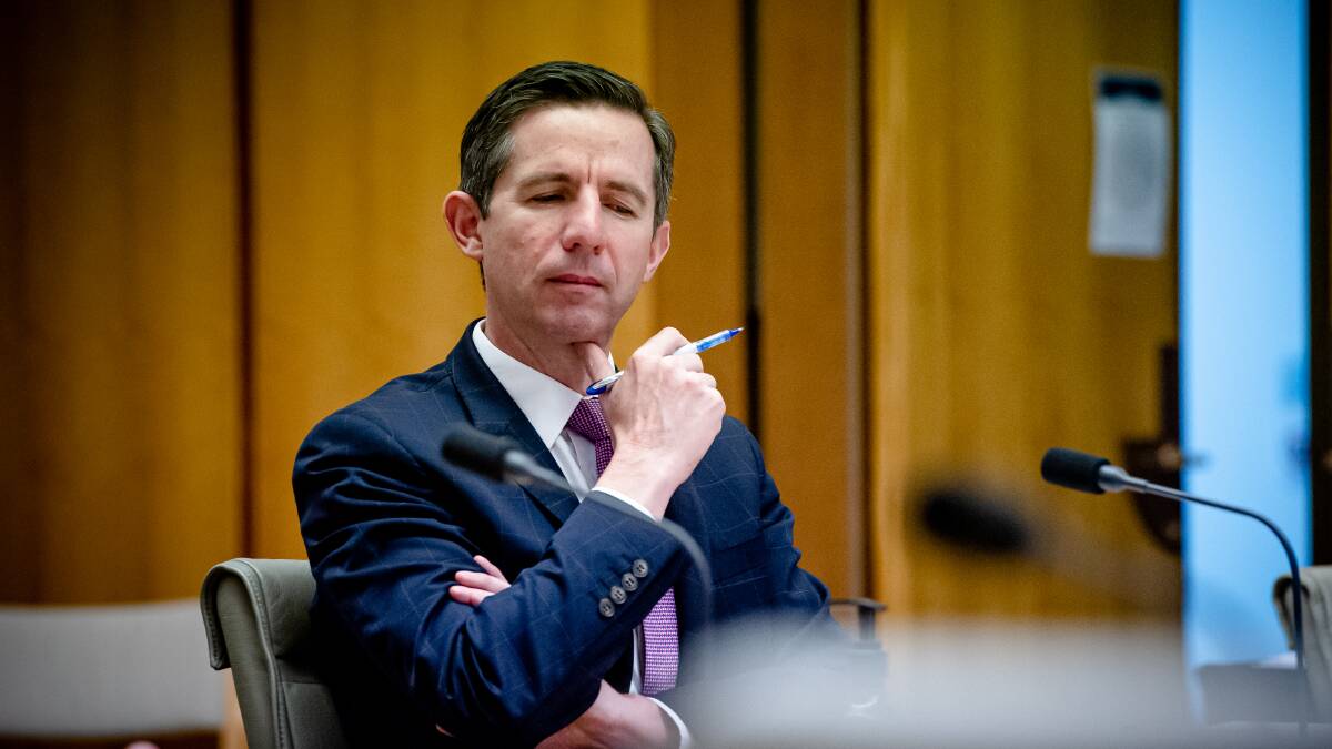 Responses provided by Finance Minister Simon Birmingham on behalf of Treasurer Josh Frydenberg found senior officials within the agencies were passing on funds without written ministerial consent. Picture: Elesa Kurtz (file photo)