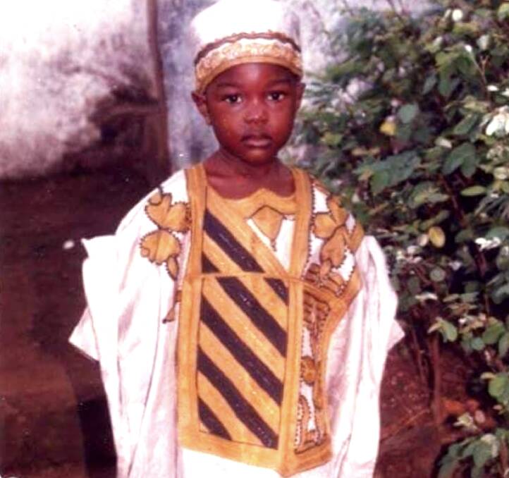 FAMILY ALBUM: Francis in cultural dress in Sierra Leone.
