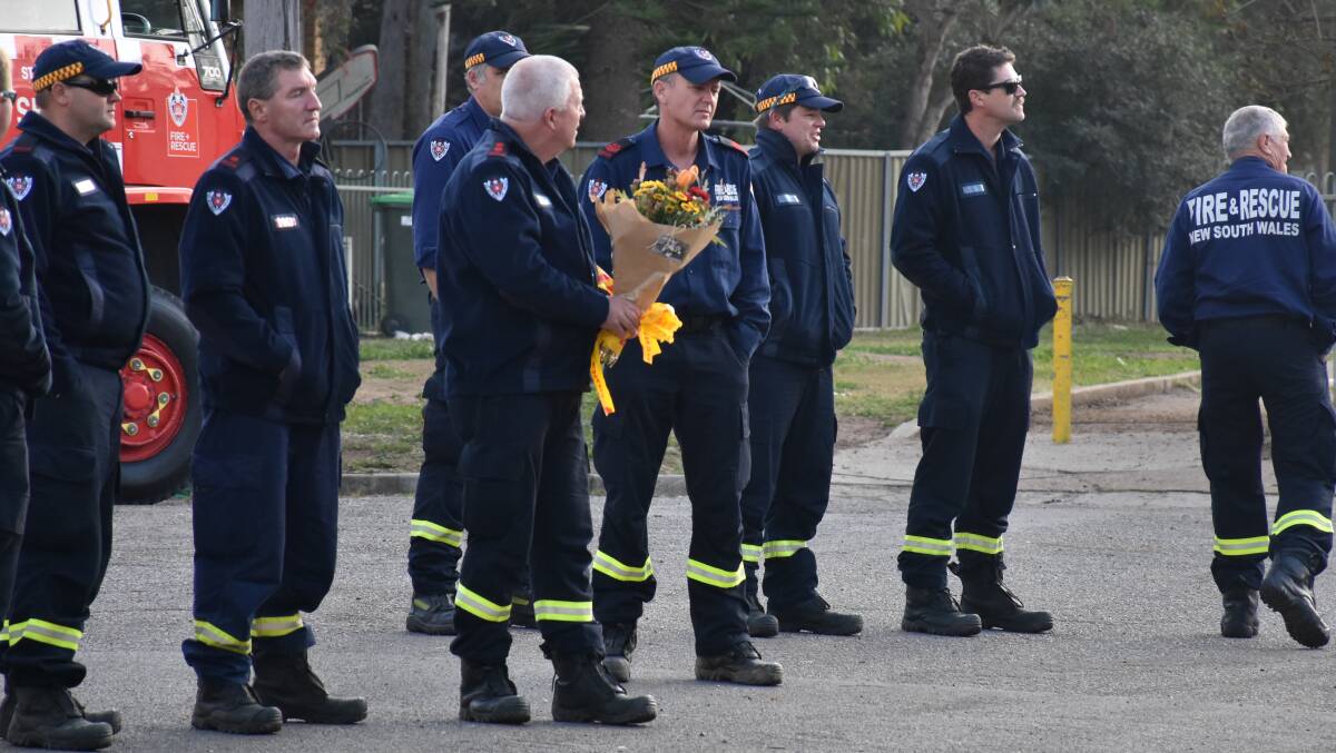 Singleton's finest returned to Brittliffe Close this morning before the wreckage of the house fire which took the lives of 11-year-old Blake Atkins and his five-year-old twin sisters Matylda and Scarlett.