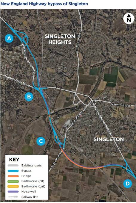 Another chapter was added to the Singleton Bypass narrative at the Civic Centre this afternoon as local media, council members and business owners caught an exclusive glimpse of the project's updated plans.