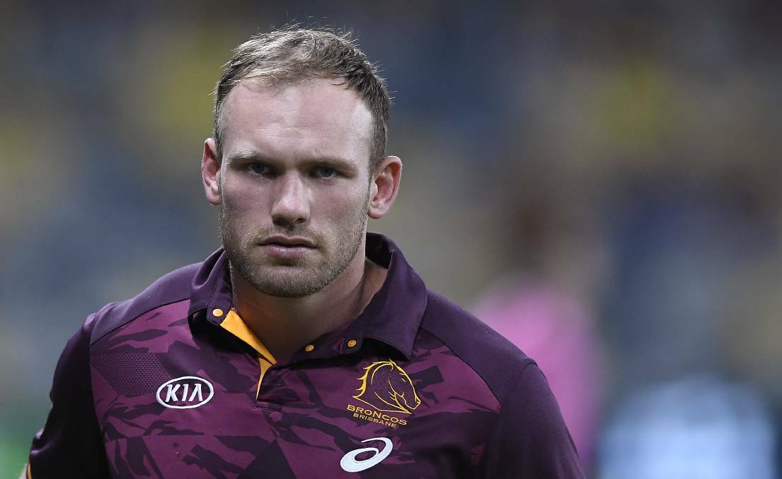 Possible signing: Brisbane forward Matt Lodge may be eyeing a move to Newcastle.