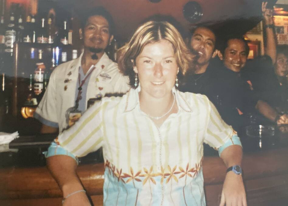 A 21-year-old Leah Lee on holiday in Bali in 2002. Picture supplied
