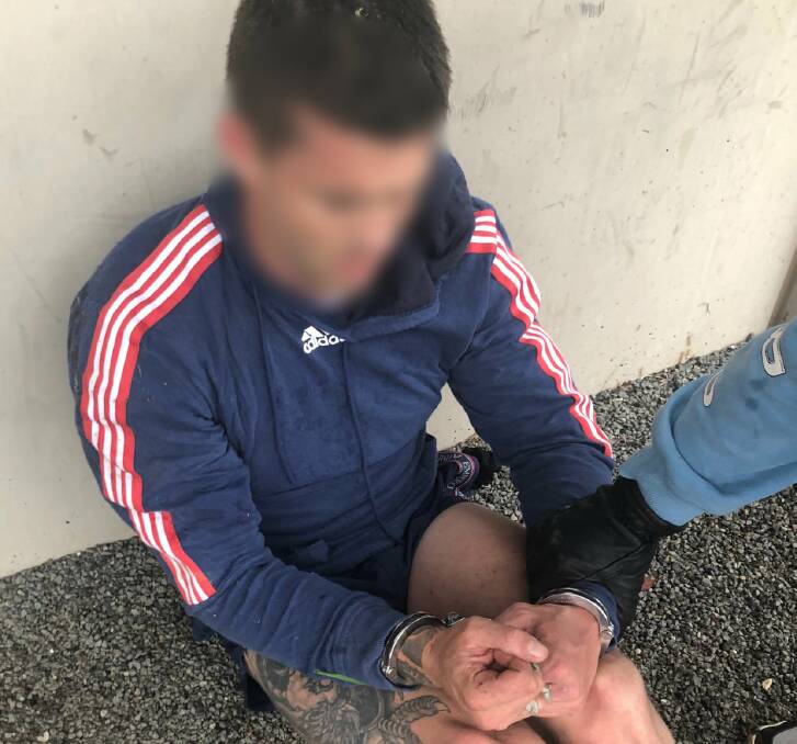 The man is arrested on Wednesday. Picture: NSW Police