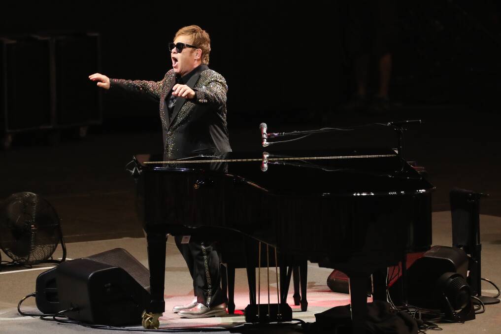 ROCKET MAN: Elton John is keeping that final farewell going with a massive show planned for McDonald Jones Stadium in January. Picture: Adam McLean