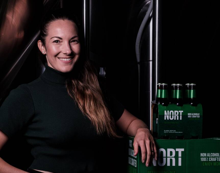 Innovating: Modus Operandi co-founder Jaz Wearin with the company's zero-alcohol beer NORT.