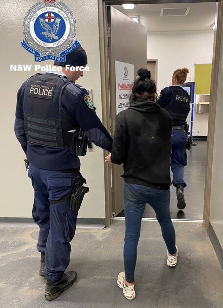 The woman who was arrested in the early hours of Monday. Picture: NSW Police