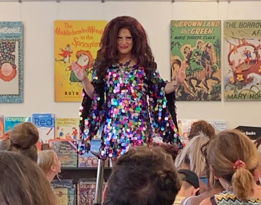 Happy place: Timberlina at Newcastle Library on Saturday. 