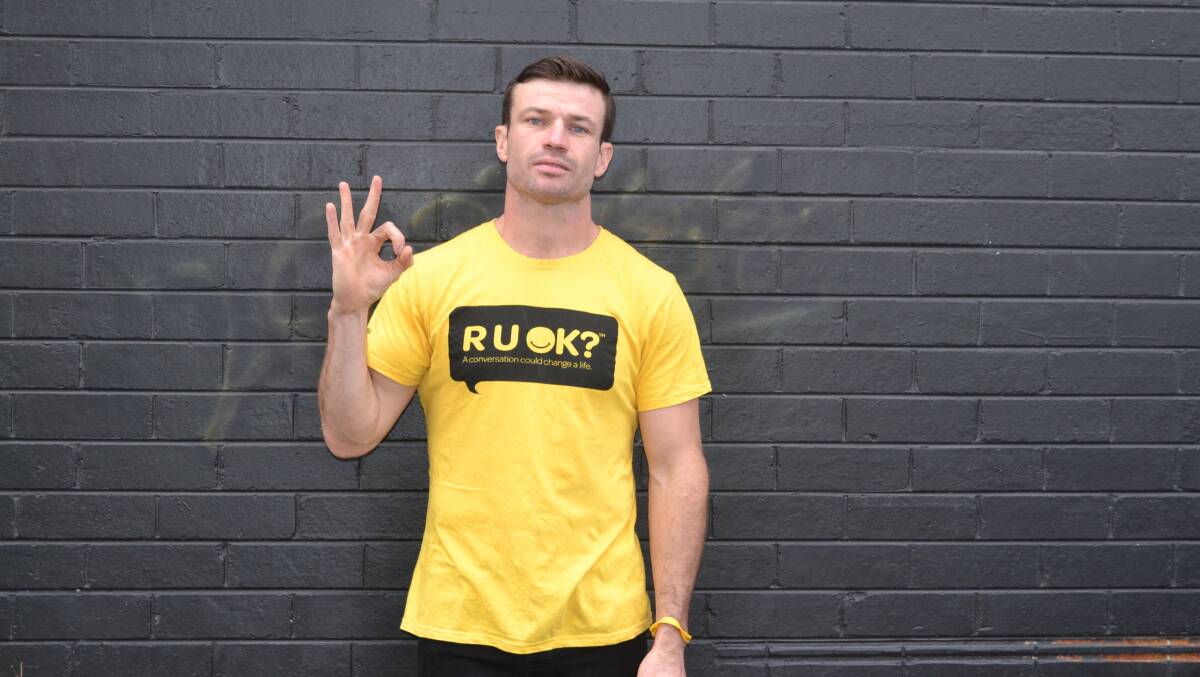 R U OK? community ambassador for Newcastle Ben Burgess.
