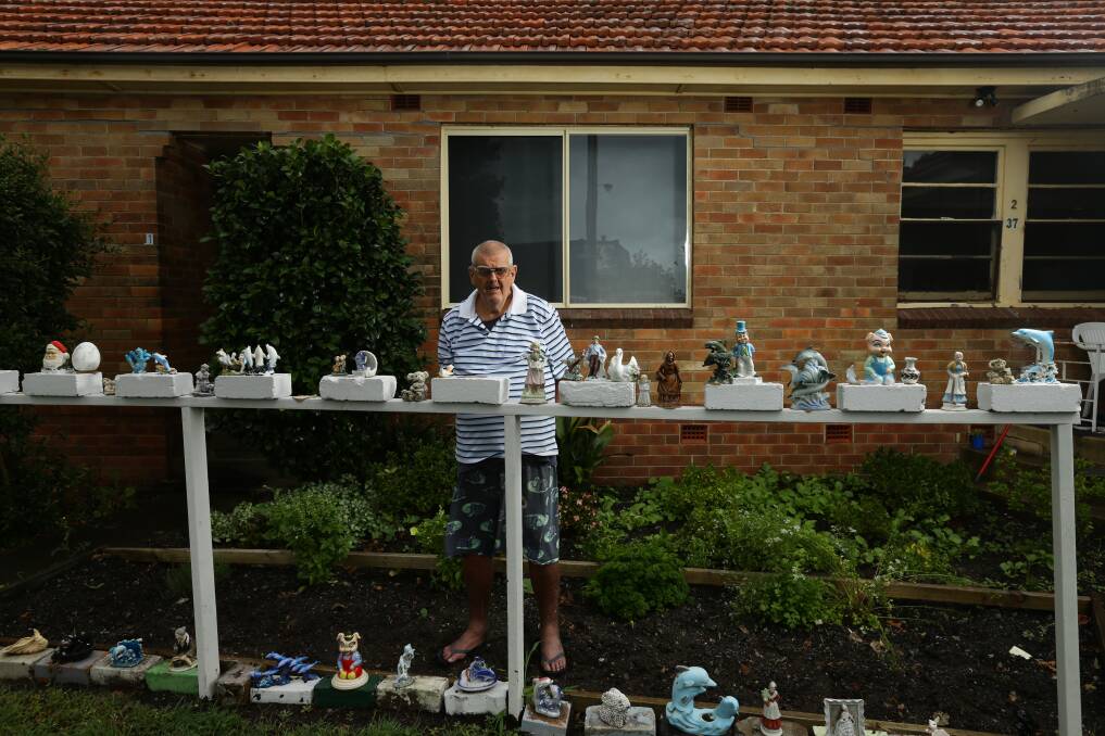 Labour of love: Jacko's front garden is a head-turner in Belmont. Picture: Jonathan Carroll