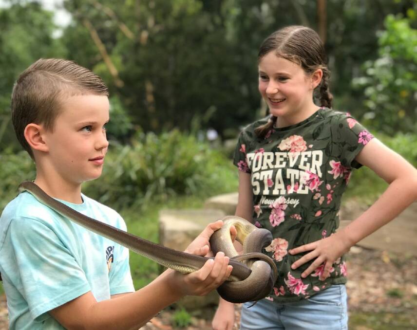 Fun with reptiles at Richley Reserve.