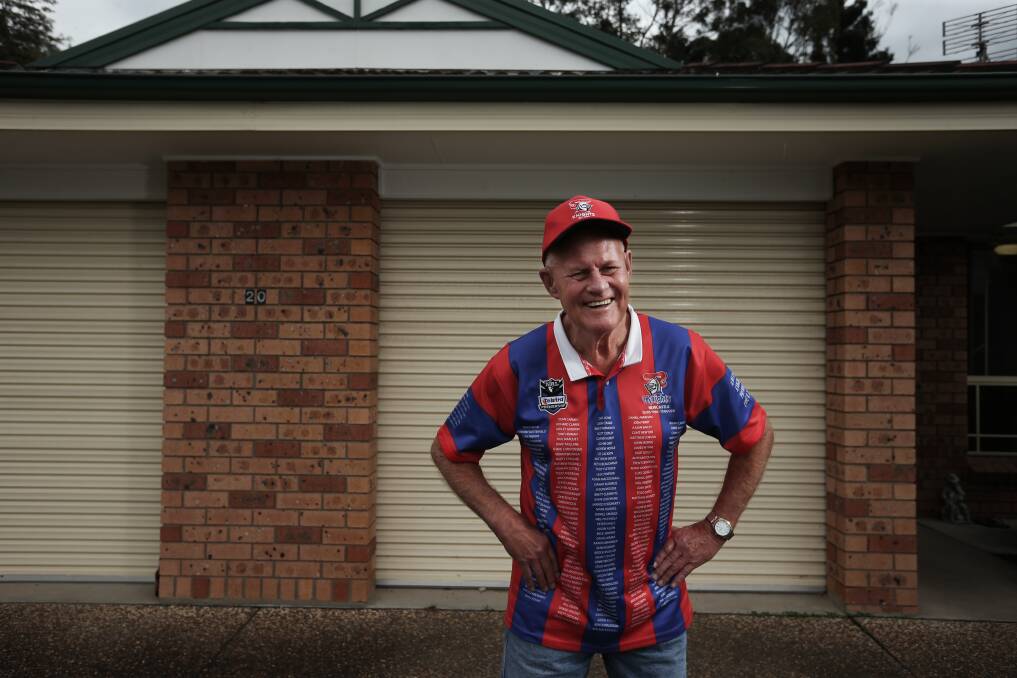 Footy fan: Frank Rynehart, 75, has been to 59 consecutive NSWRL/ARL/NRL grand finals. Picture: Simone De Peak