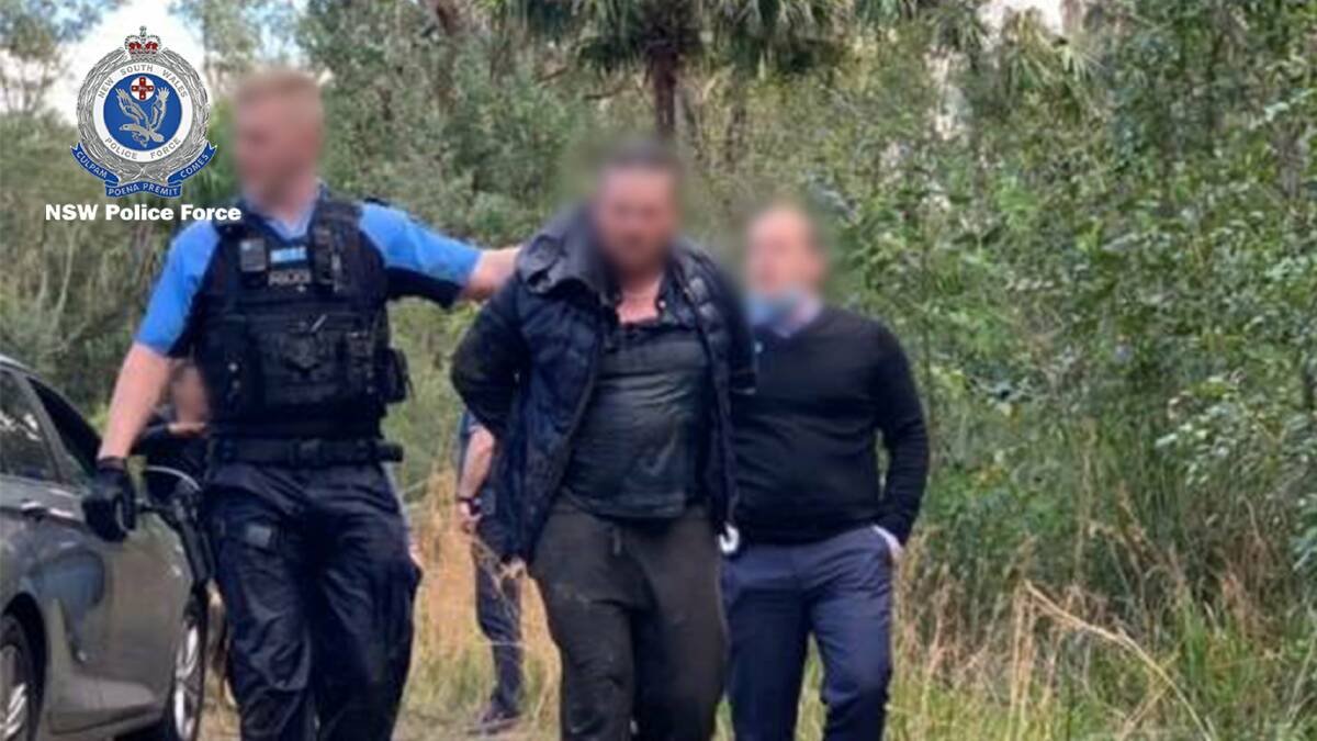 The man is arrested on Wednesday morning. Picture: NSW Police