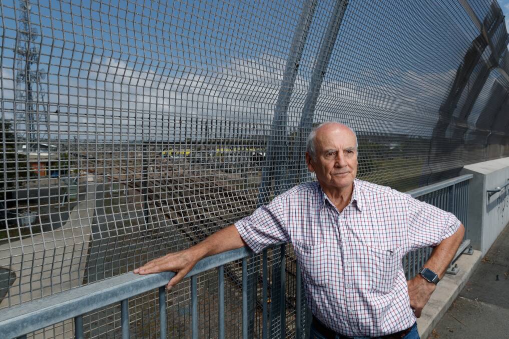 Emeritus Professor Tim Roberts is part of a group calling for the former locomotive depot to be preserved for the community. Picture by Max Mason-Hubers