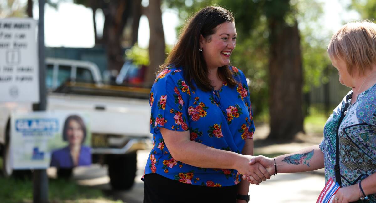 Liberal candidate for Port Stephens Jaimie Abbott on Saturday. Picture: Jonathan Carroll
