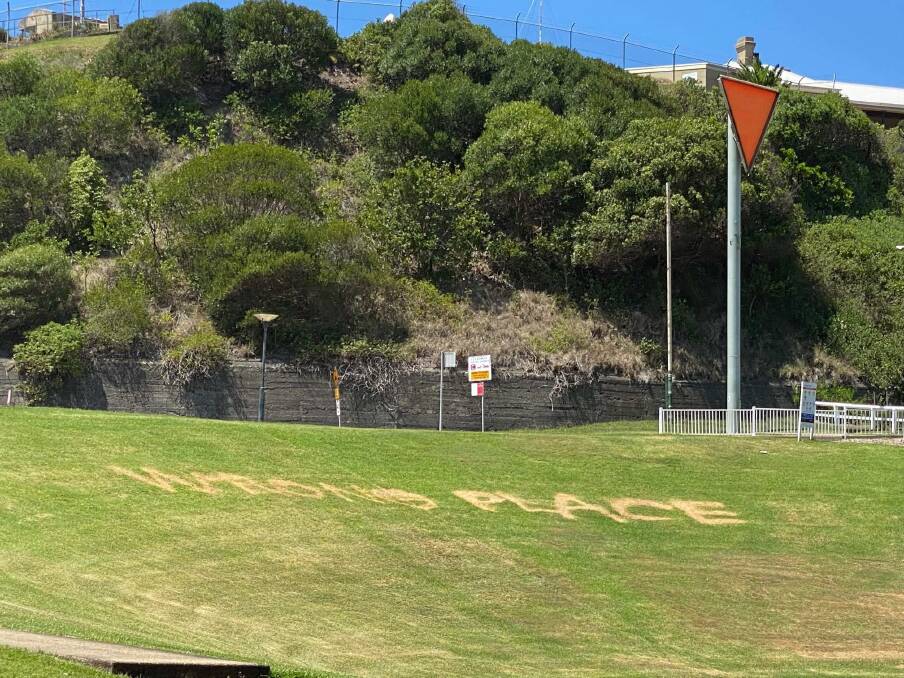 The vandalism at Foreshore Park.