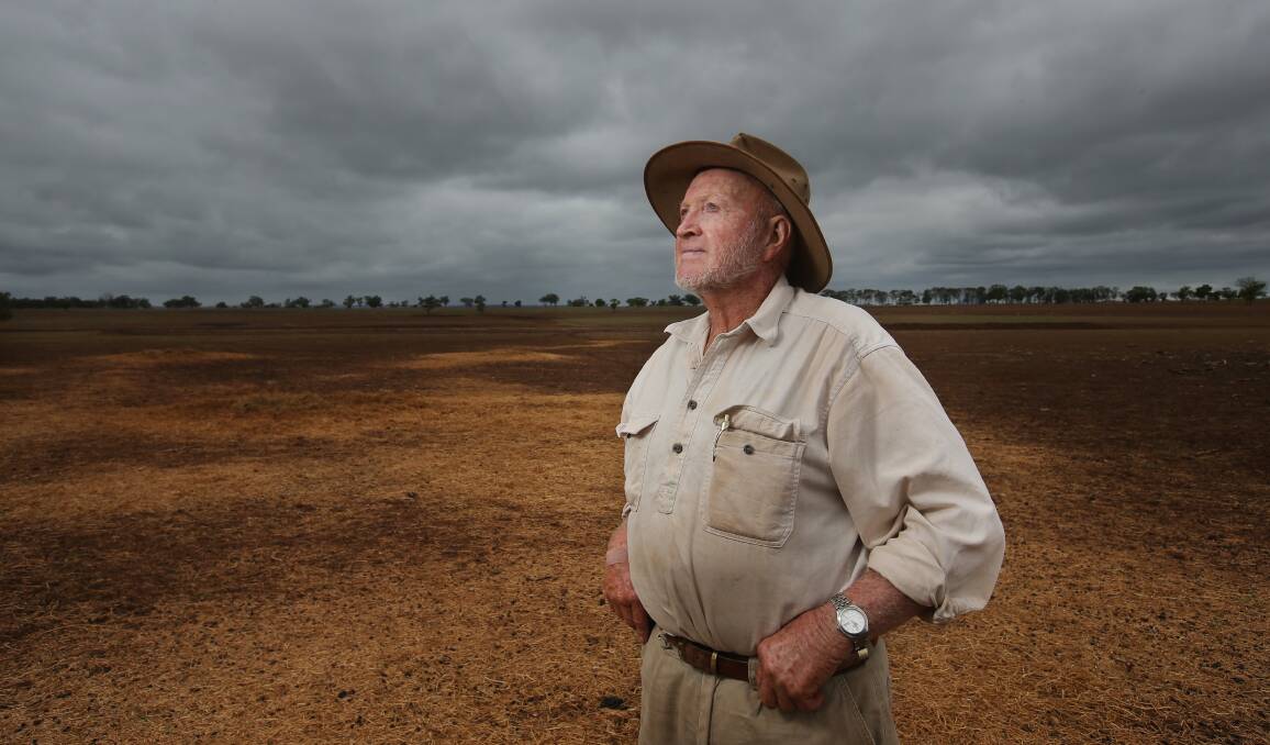Farmer Ron Campbell at his Upper Hunter property on Friday, January 5, 2024. Picture by Simone De Peak
