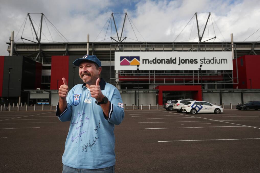 Game on: NSW Blues super-fan Karlo Tychsen says if State of Origin can be taken to Townsville, then it 