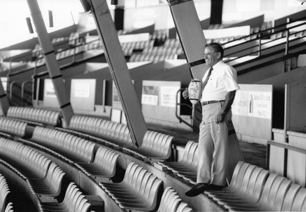 Looking back: Leigh Maughan at the Newcastle stadium in 1993. 