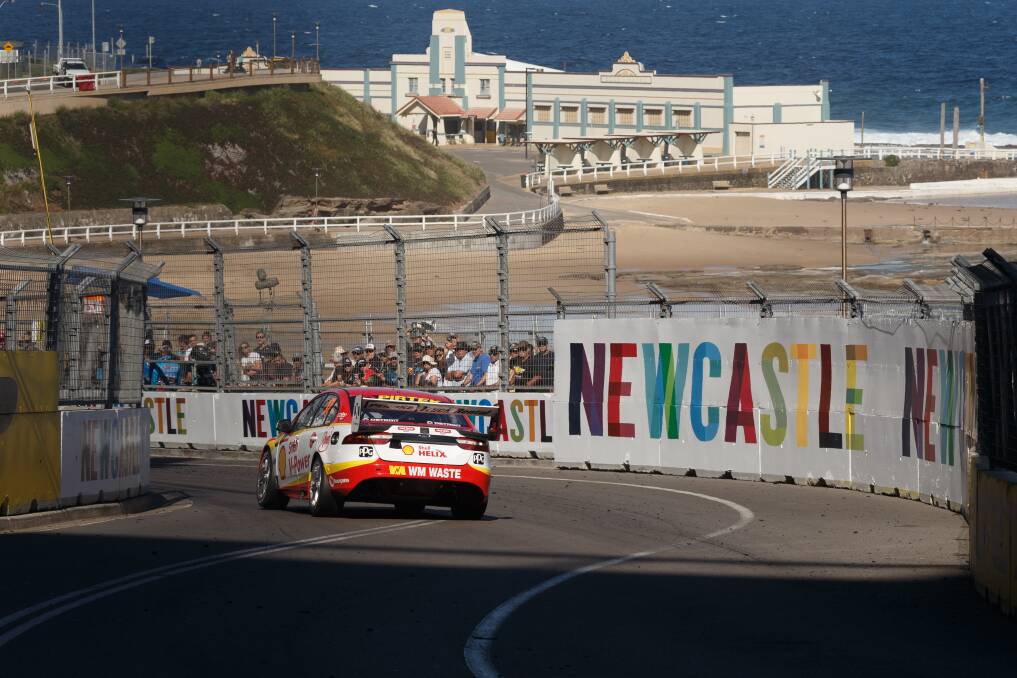 The racetrack for the Newcastle 500 in 2018. Picture: Max Mason-Hubers