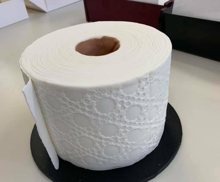Realistic: The specially-made cake Newcastle police ordered on Friday.