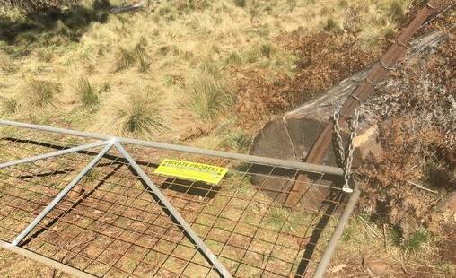 Damage: Police believe the fence was removed to allow illegal hunting.