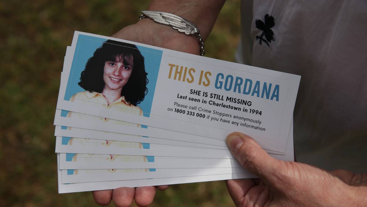 Bumper stickers appealing for help solving Gordana's case. Picture: Simone De Peak