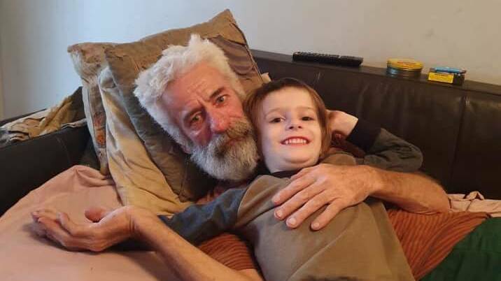 Found safe: Michael and Conner Lantry. Picture: NSW Police