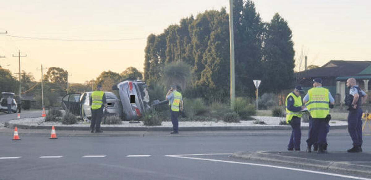 TRGIC: The scene of the crash at the roundabout on Salamander Way. 