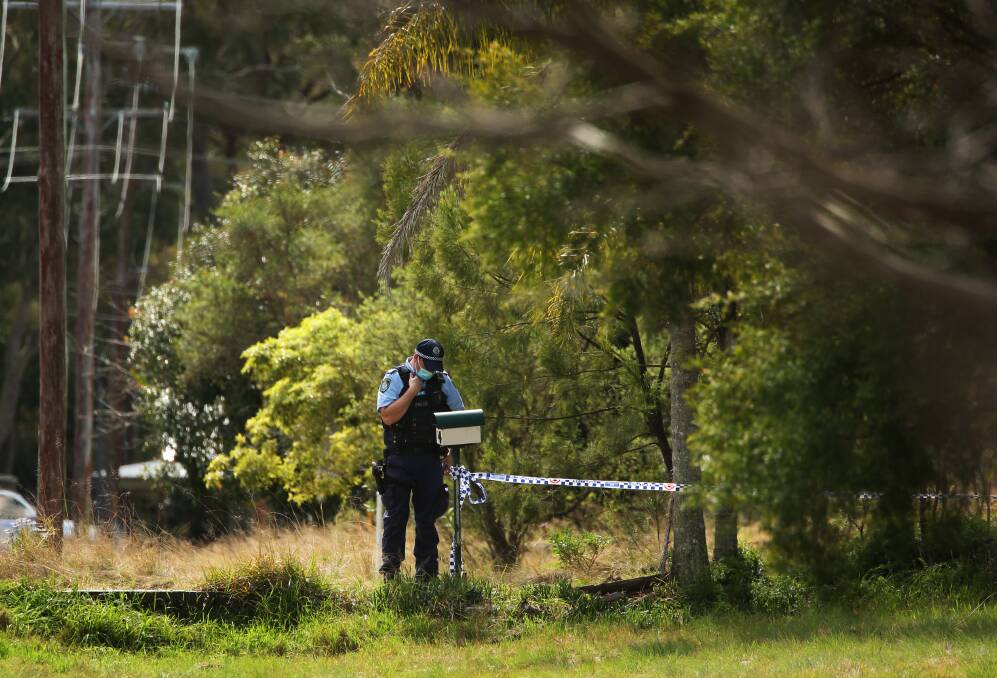 Police investigating the shooting of David King at Salt Ash in August, 2019. Three men - Elijah Cage, Max Lowcock and Tyson Stamp - faced the first day of a murder trial on Wednesday. Picture by Marina Neil 