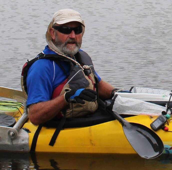 MAN ON A MISSION: Steve Posselt is at home on the water. Picture: Supplied