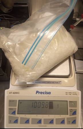 The ice seized from Wayne Harrington's car. Picture: NSW Police 