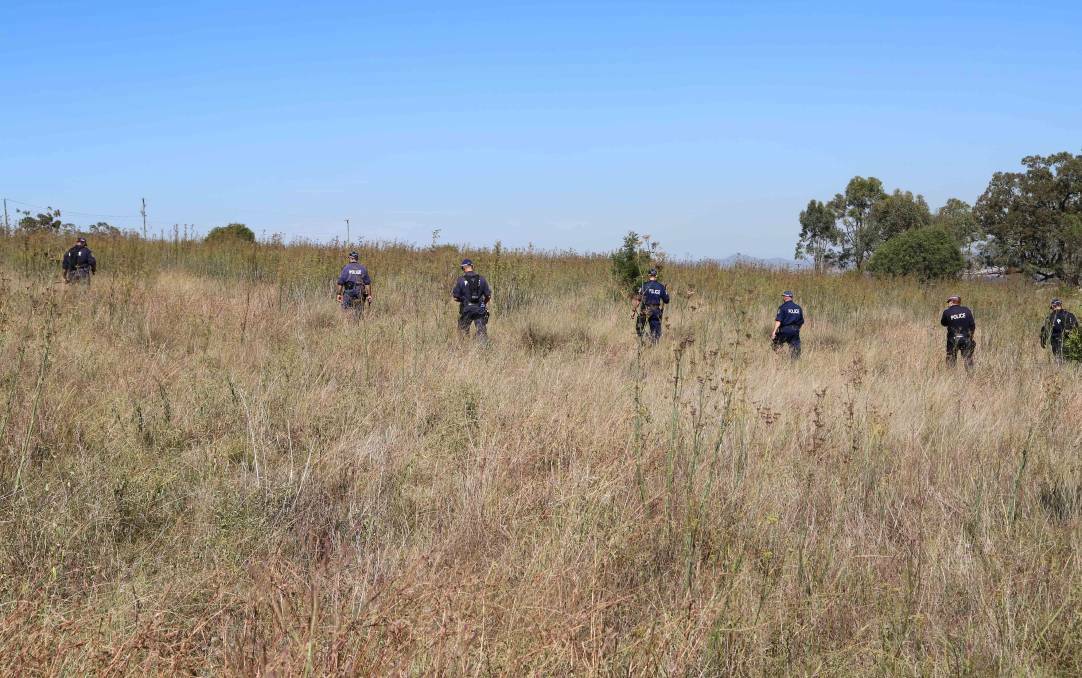 DESPERATE SEARCH: Police searching the Muswellbrook area for Carly McBride. 