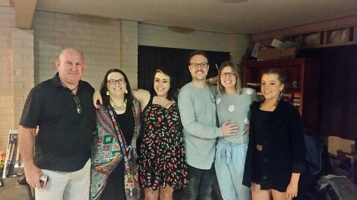 TIGHT-KNIT: Susan Crews [second from left] with her husband Robert, daughter Jessica, son Chad, daughter-in-law Laura and daughter Jade. On Friday, Peta Warland, the driver who caused the crash that killed Ms Crews was jailed.