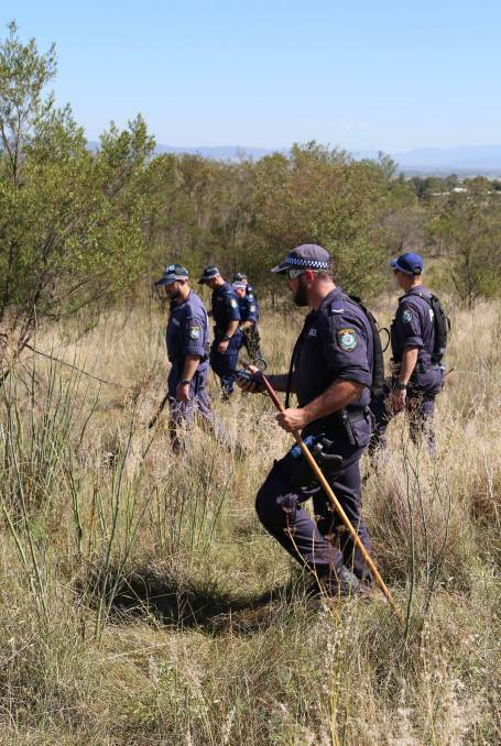 DESPERATE SEARCH: Police searching the Muswellbrook area for Carly McBride. 