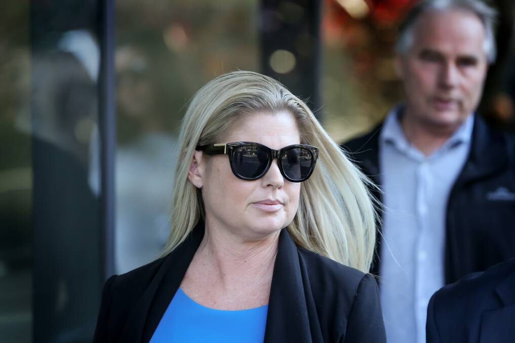 GUILTY: Kerri Ann Newell leaves Newcastle court on Thursday after pleading guilty to drink-driving. 