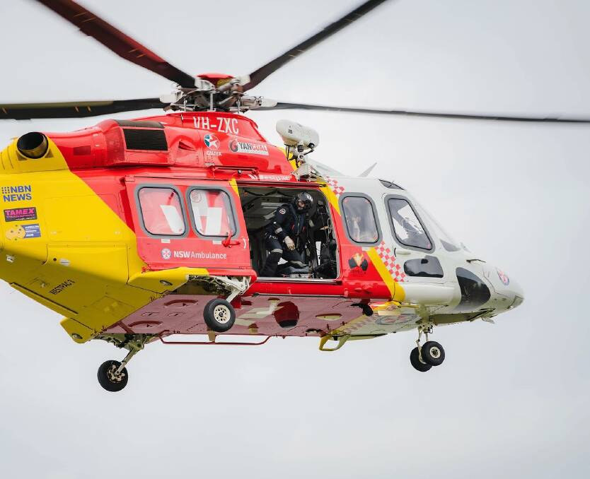 The Westpac rescue helicopter was kept busy on Saturday. 