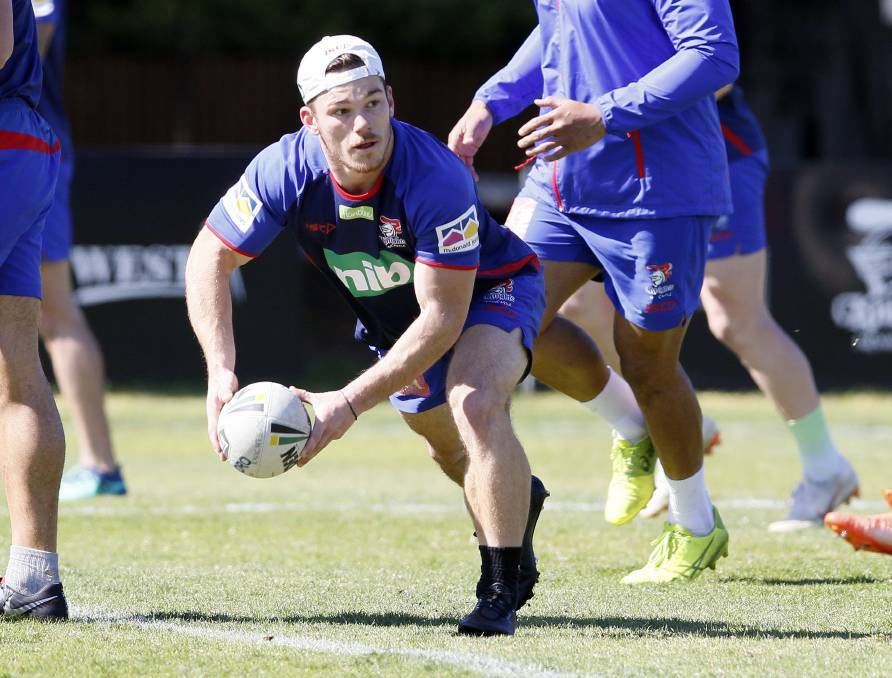 Tom Starling during his time at the Newcastle Knights. 