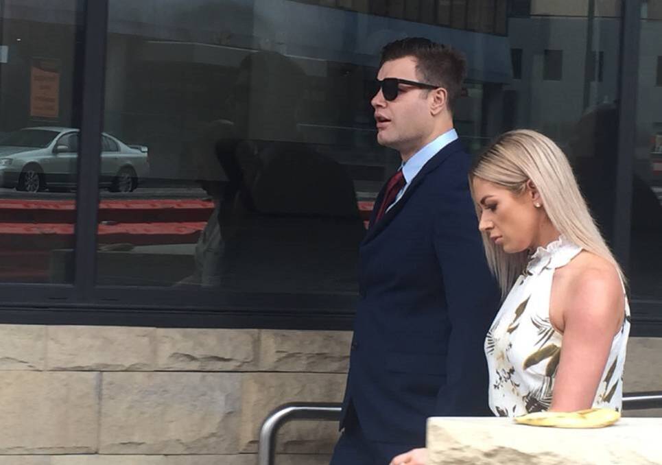 DENIAL: Dane Cordner leaving court in January. He has pleaded not guilty to assaulting Jacob Saifiti. 