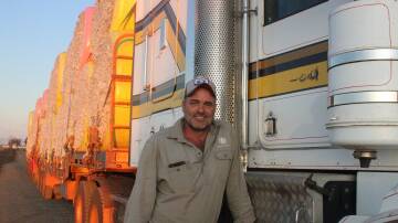 Brendon Buitenhuis or Bouta_NT as he is known on social media was delivering Tipperary grown cotton to the Louis Dreyfus cotton gin on Dalby's outskirts. Picture: Helen Walker 