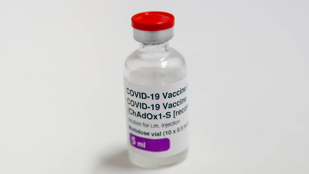 AstraZeneca's COVID-19 vaccine. Picture: Anna Warr