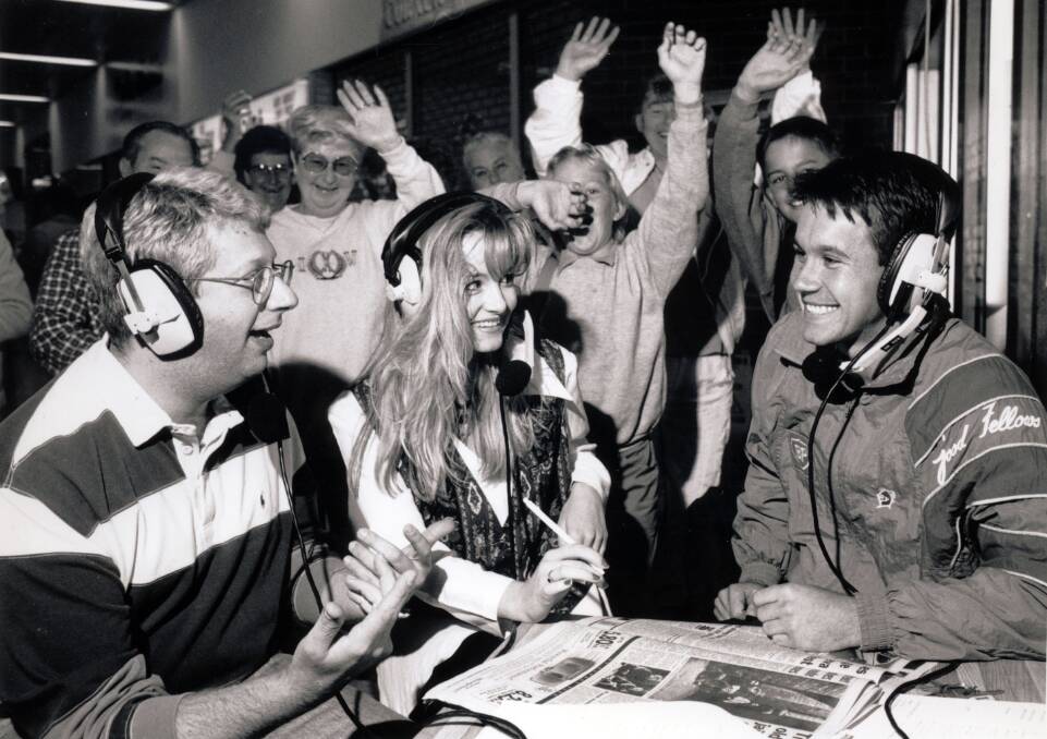 A 2HD broadcast from Cessnock with Tanya and Knights player  Matty Johns in 1994.